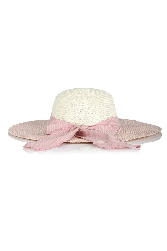 RIBBON BAND STRAW HAT