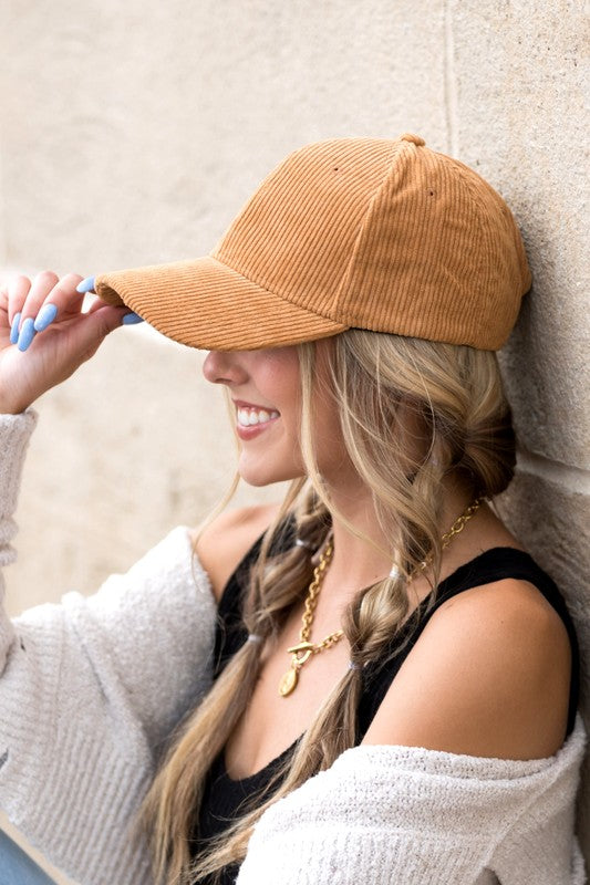 Corduroy Boyfriend Ball Cap