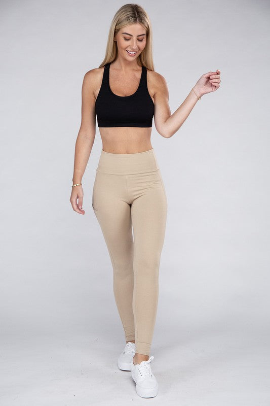 Active Leggings Featuring Concealed Pockets